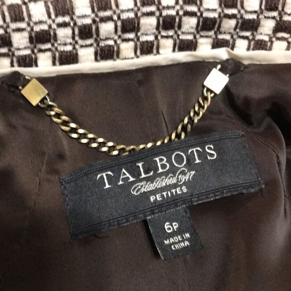 Talbots Wool Blend Cropped Blazer 6P - Picture 6 of 12